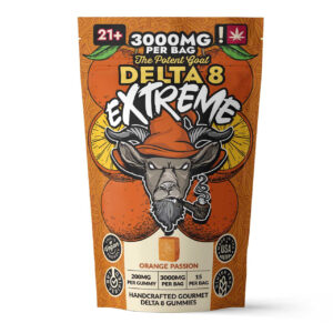 The Potent Goat Extreme Orange Delta 8 Gummies 3000mg(200MG Delta 8)