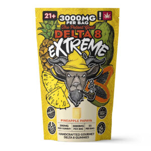 The Potent Goat Extreme Pineapple Delta 8 Gummies 3000mg(200MG Delta 8)