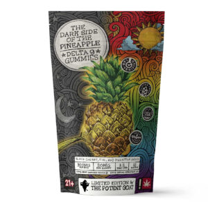 The Potent Goat Dark Side of the Pineapple Delta 9 Gummies (10MG Delta 9 THC | 10MG CBD)